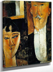 Bride And Groom 191516 By Amedeo Modigliani Fine Art Print