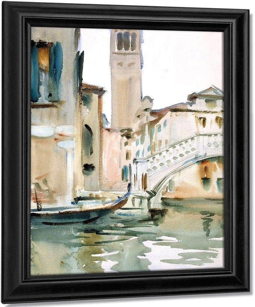 Bridge And Campanile, Venice By John Singer Sargent Fine Art Print
