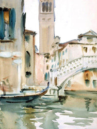 Bridge And Campanile, Venice By John Singer Sargent Fine Art Print