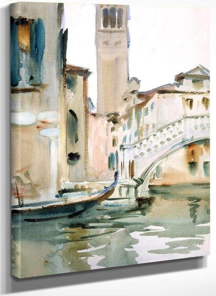 Bridge And Campanile, Venice By John Singer Sargent Fine Art Print