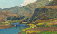 Bridge At Aliso Canyon By William Wendt Fine Art Print