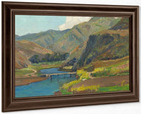 Bridge At Aliso Canyon By William Wendt Fine Art Print