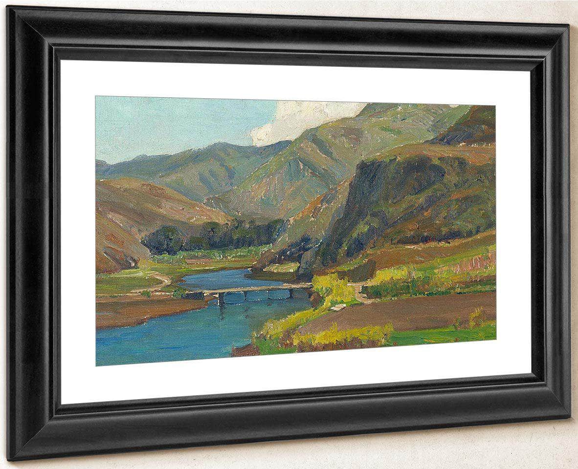 Bridge At Aliso Canyon By William Wendt Fine Art Print