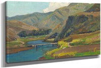 Bridge At Aliso Canyon By William Wendt Fine Art Print