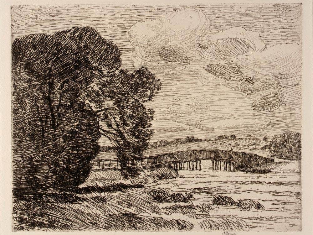 Bridge At Old Lyme By Childe Hassam Fine Art Print