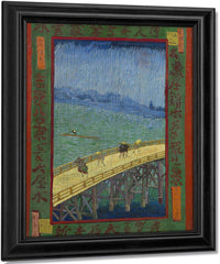 Bridge In The Rain After Hiroshige By Vincent Van Gogh Fine Art Print