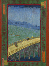 Bridge In The Rain After Hiroshige By Vincent Van Gogh Fine Art Print