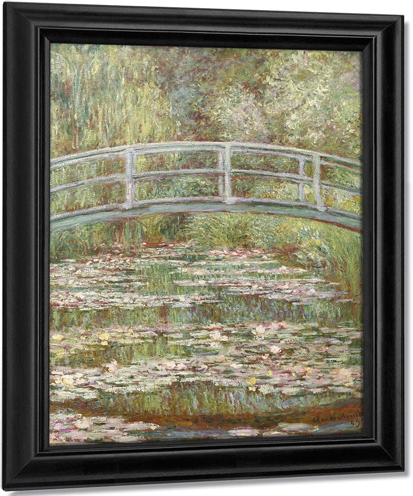 Bridge Over A Pond Of Water Lilies By Claude Monet Fine Art Print