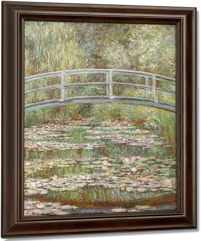 Bridge Over A Pond Of Water Lilies By Claude Monet Fine Art Print