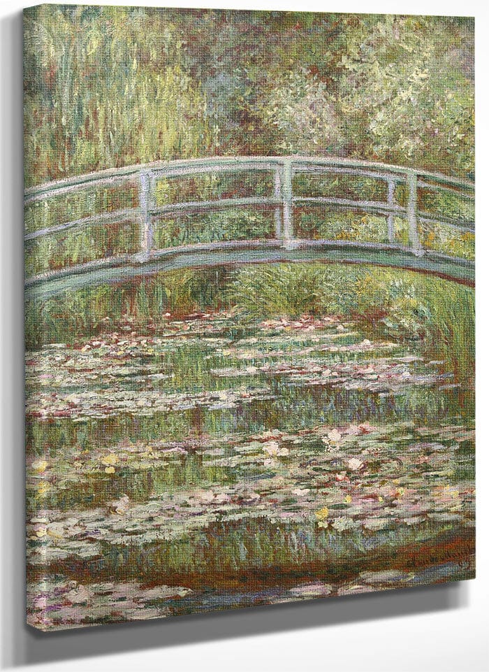 Bridge Over A Pond Of Water Lilies By Claude Monet Fine Art Print