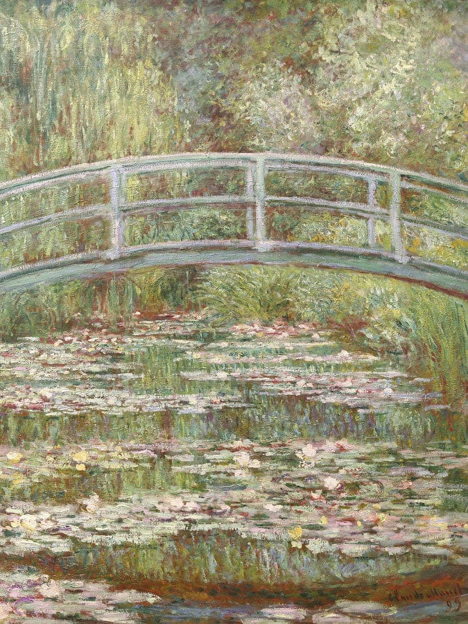 Bridge Over A Pond Of Water Lilies By Claude Monet Fine Art Print