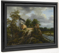 Bridge With A Sluice By Jacob Van Ruisdael Fine Art Print