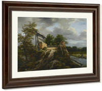 Bridge With A Sluice By Jacob Van Ruisdael Fine Art Print