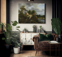 Bridge With A Sluice By Jacob Van Ruisdael Fine Art Print