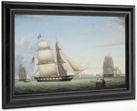 Brig Antelope By Fitz Henry Lane Fine Art Print