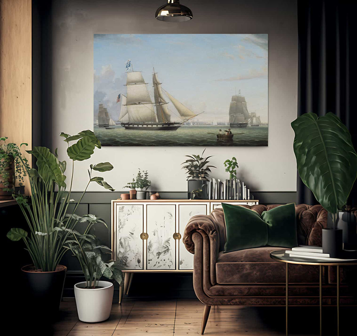 Brig Antelope By Fitz Henry Lane Fine Art Print