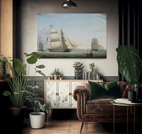 Brig Antelope By Fitz Henry Lane Fine Art Print