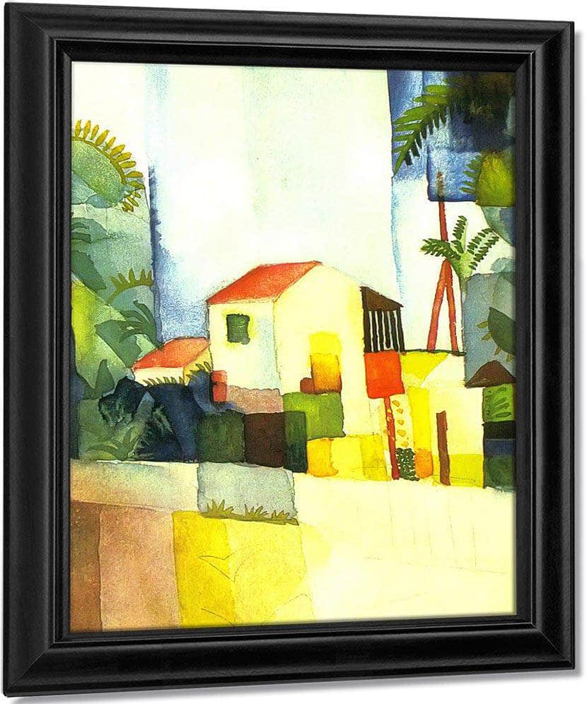 Bright House Ii By August Macke Fine Art Print