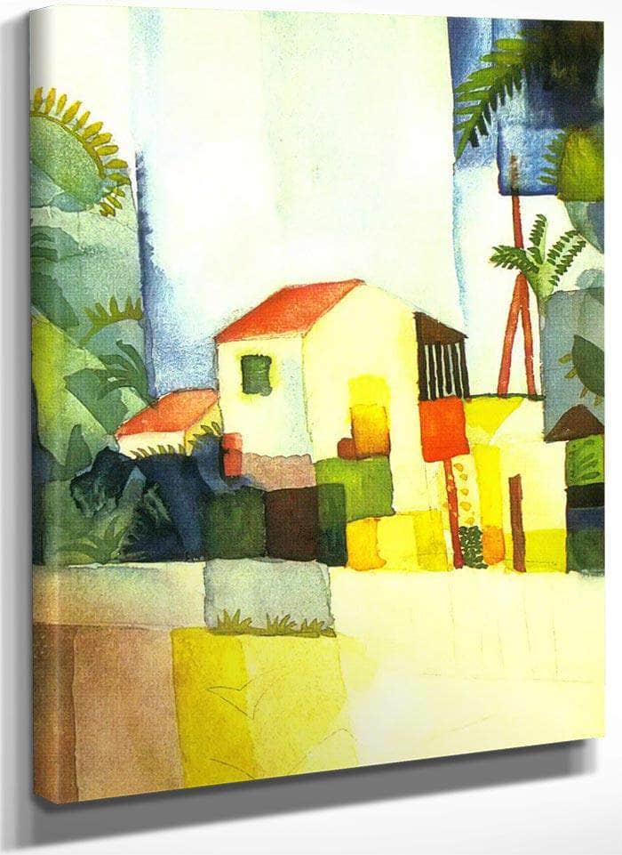 Bright House Ii By August Macke Fine Art Print