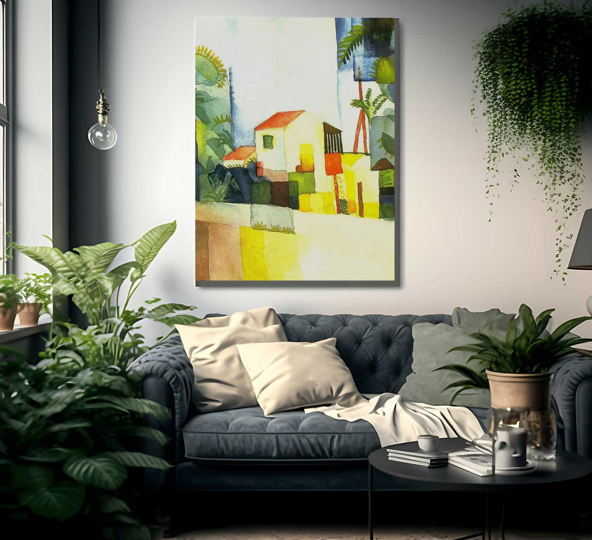 Bright House Ii By August Macke Fine Art Print