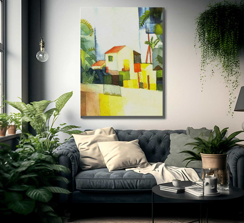 Bright House Ii By August Macke Fine Art Print