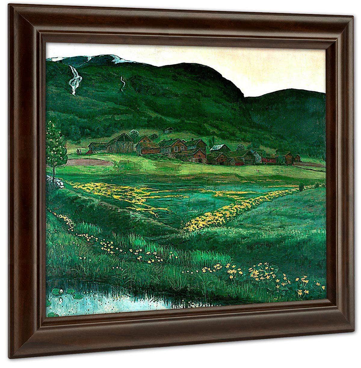 Bright Night In June By Nicolai Astrup Fine Art Print