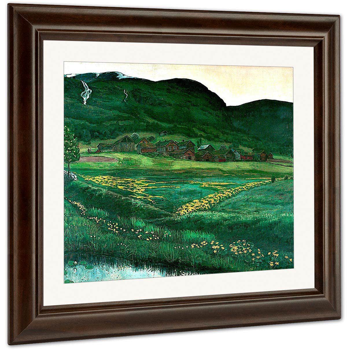 Bright Night In June By Nicolai Astrup Fine Art Print