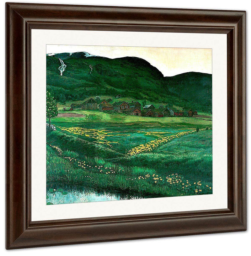 Bright Night In June By Nicolai Astrup Fine Art Print