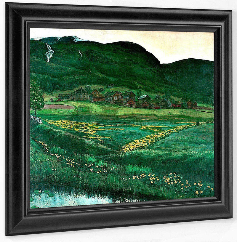 Bright Night In June By Nicolai Astrup Fine Art Print
