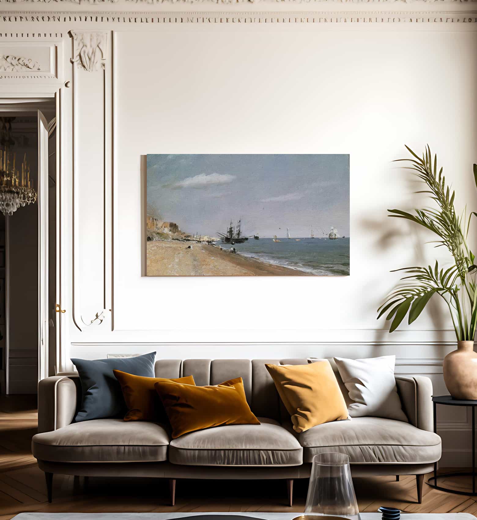 Brington Beach With Colliers By John Constable Fine Art Print