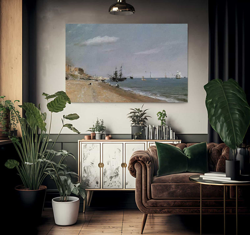 Brington Beach With Colliers By John Constable Fine Art Print