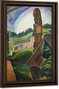 British Columbia Indian Village By Emily Carr Fine Art Print