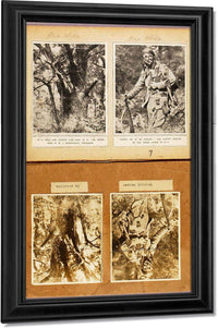 British Snipers Camouflage (Early Pictures), Study Folder For Book Concealing Coloration In The Animal Kingdom By Abbott Handerson Thayer Fine Art Print