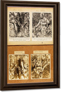 British Snipers Camouflage (Early Pictures), Study Folder For Book Concealing Coloration In The Animal Kingdom By Abbott Handerson Thayer Fine Art Print