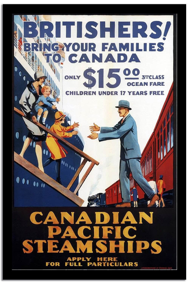 Britishers  Vintage Poster Fine Art Print