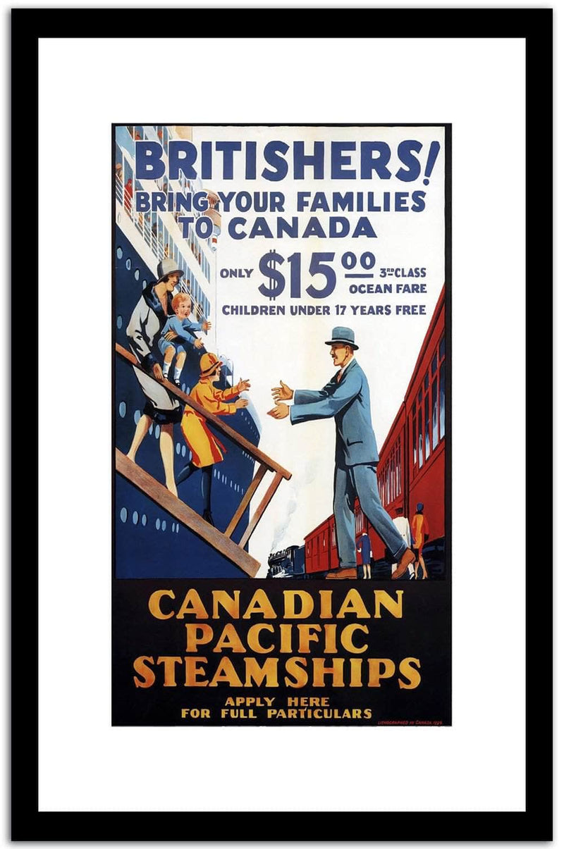 Britishers  Vintage Poster Fine Art Print