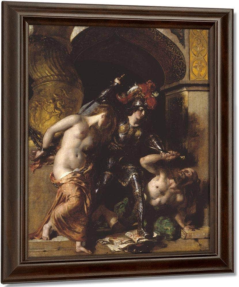 Britomart Redeems Faire Amoret By William Etty Fine Art Print
