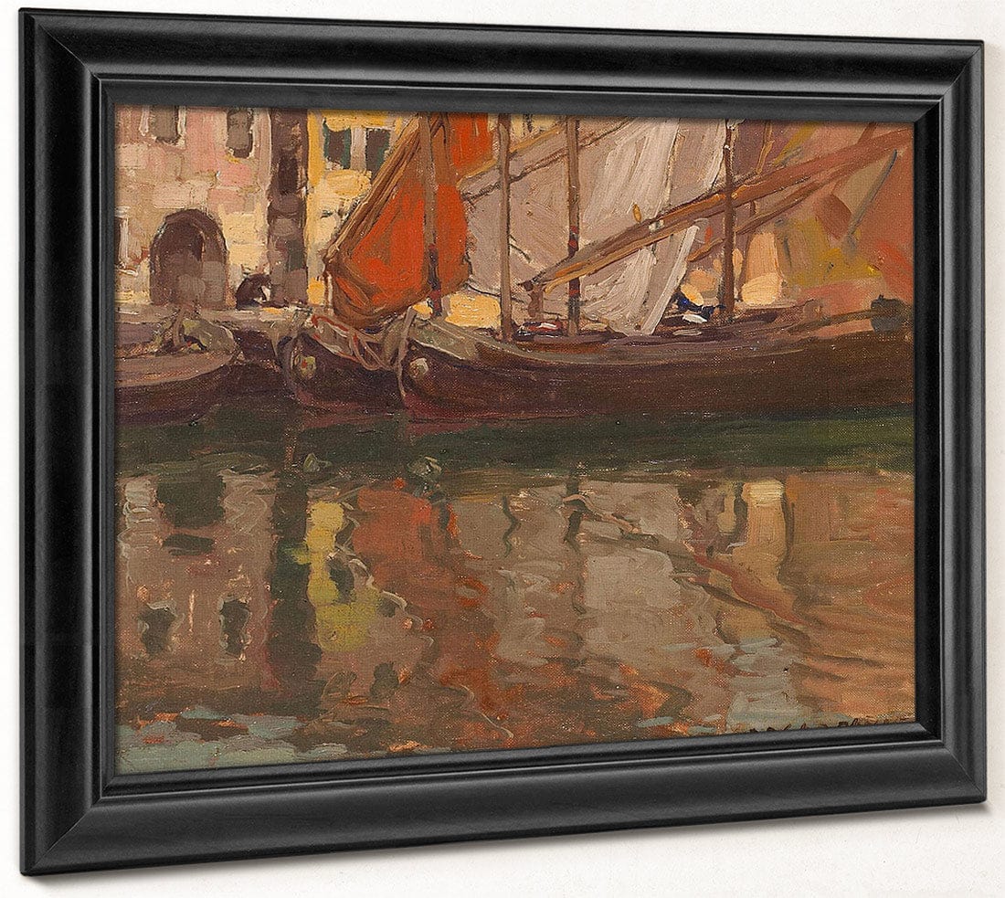 Brittany Boats By Edgar Payne Fine Art Print