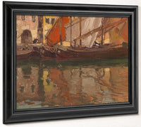 Brittany Boats By Edgar Payne Fine Art Print
