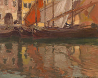 Brittany Boats By Edgar Payne Fine Art Print