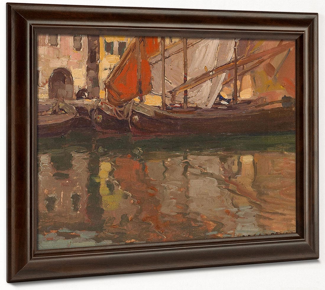 Brittany Boats By Edgar Payne Fine Art Print