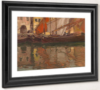 Brittany Boats By Edgar Payne Fine Art Print