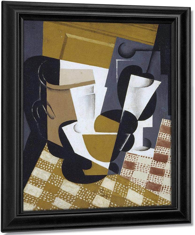 Broc Et Verre (Wine Jug And Glass) By Juan Gris Fine Art Print
