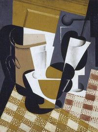Broc Et Verre (Wine Jug And Glass) By Juan Gris Fine Art Print