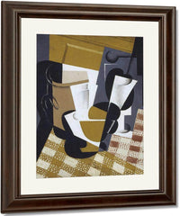 Broc Et Verre (Wine Jug And Glass) By Juan Gris Fine Art Print