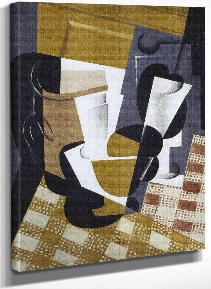 Broc Et Verre (Wine Jug And Glass) By Juan Gris Fine Art Print