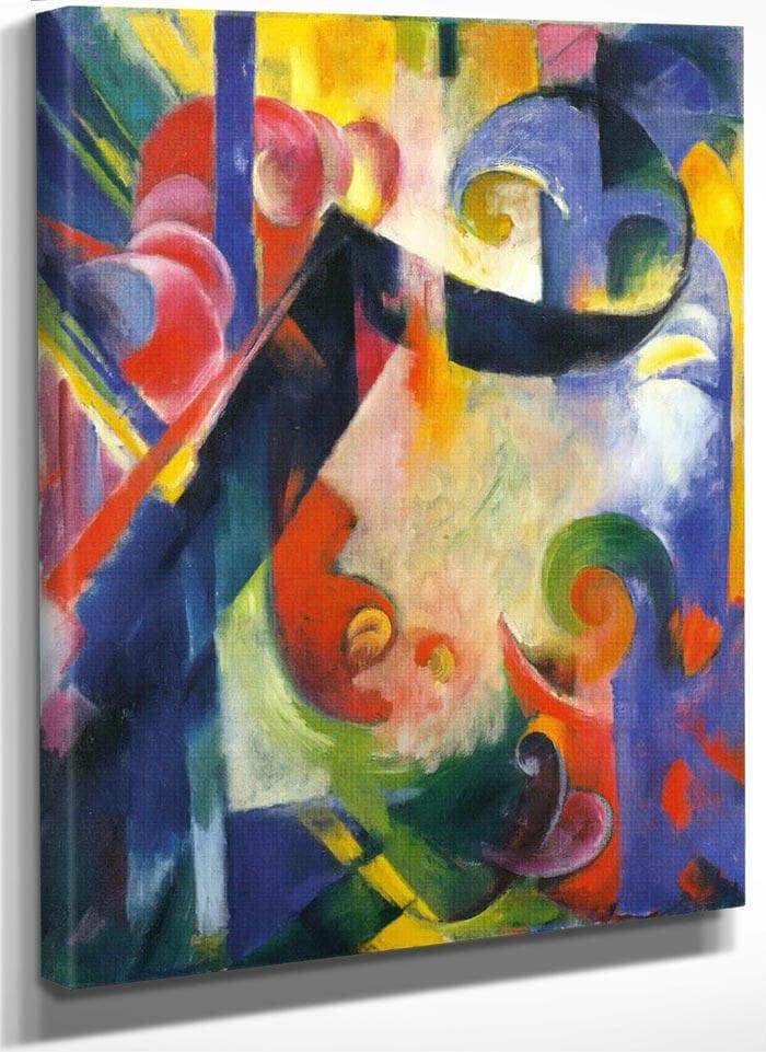 Broken Forms By Franz Marc Fine Art Print