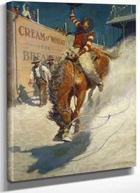 Bronco Buster By NC Wyeth Fine Art Print