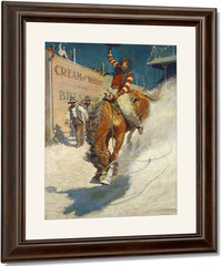 Bronco Buster By NC Wyeth Fine Art Print