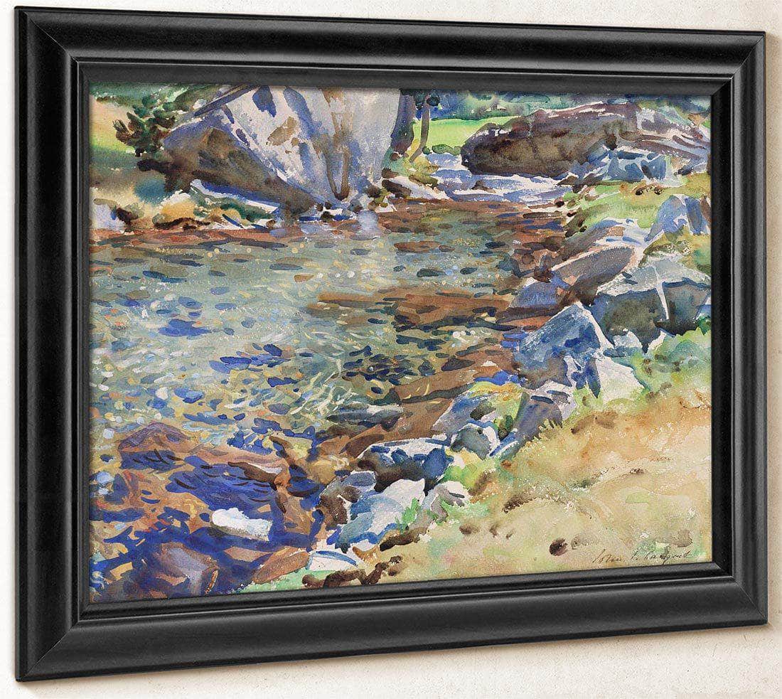 Brook Among Rocks By John Singer Sargent Fine Art Print